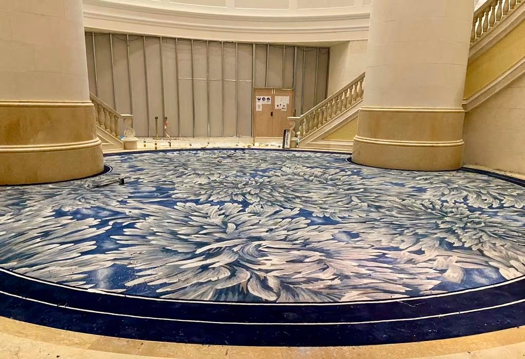 Casino floor Axminster carpet